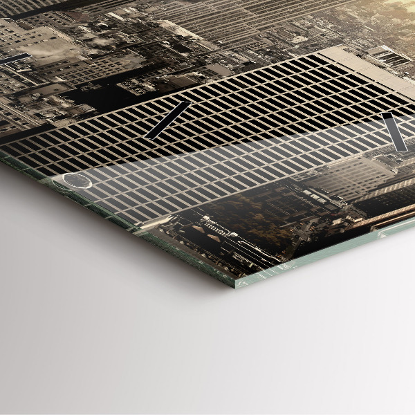 Horloge murale carrée Tours de New York