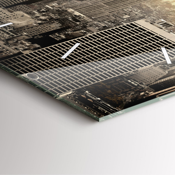 Horloge murale carrée Tours de New York