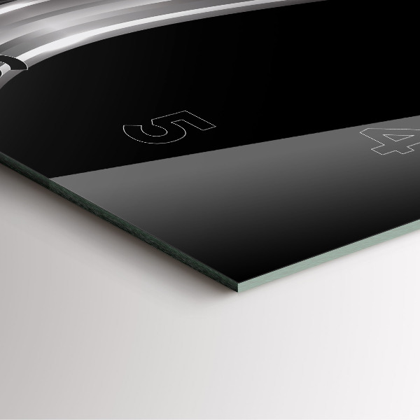 Horloge murale carrée Abstraction du black metal