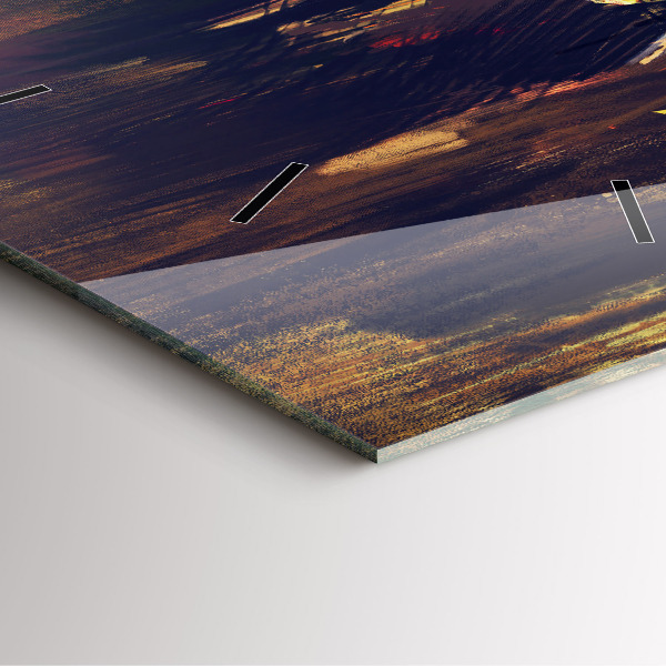 Horloge carrée en verre 'L''impressionnisme dans l''art Place du Marché'