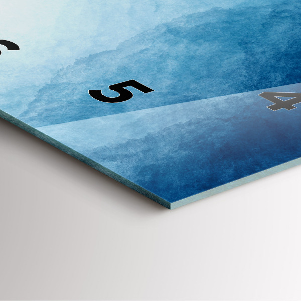 Pendule carrée en verre Eau de captage