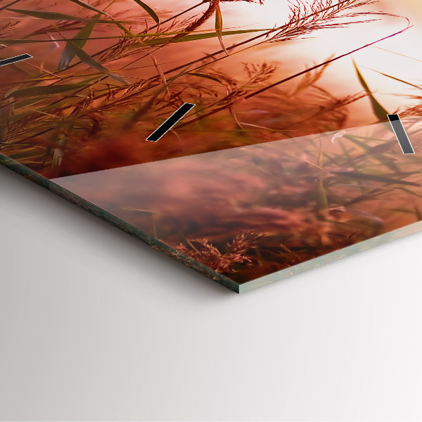 Horloge murale carrée Matin brumeux