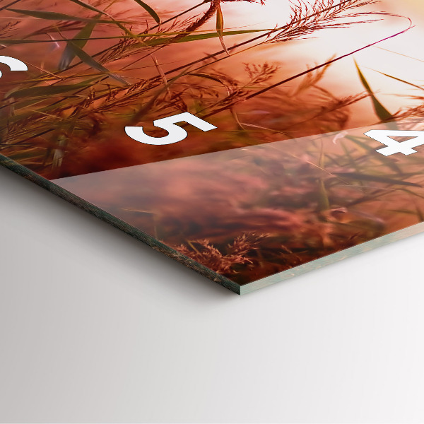 Horloge murale carrée Matin brumeux