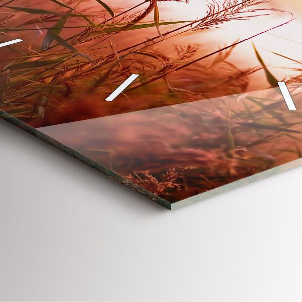 Horloge murale carrée Matin brumeux