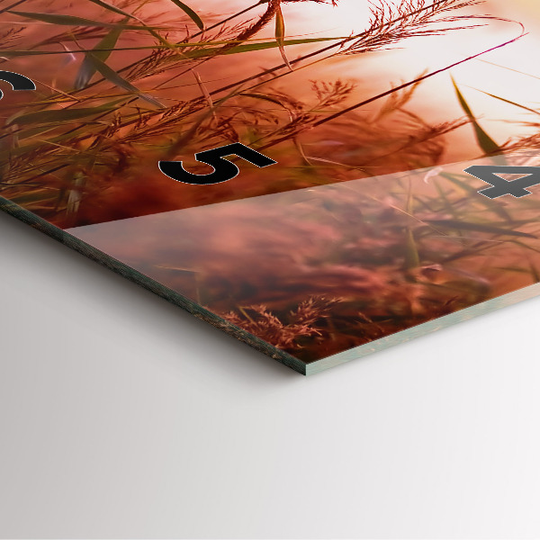 Horloge murale carrée Matin brumeux