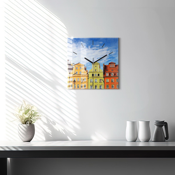 Horloge murale carrée Wroclaw - Vieille ville