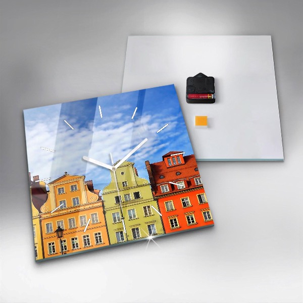 Horloge murale carrée Wroclaw - Vieille ville