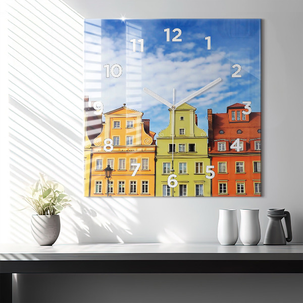 Horloge murale carrée Wroclaw - Vieille ville