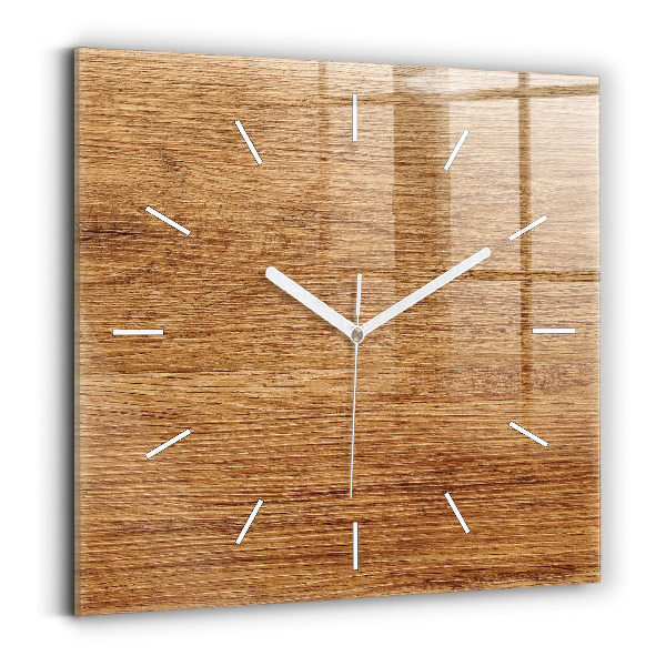 Horloge murale carrée Bois clair