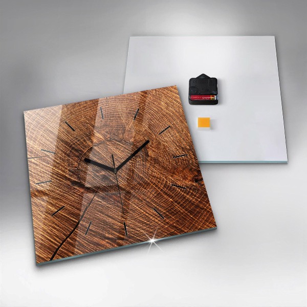 Horloge murale carrée Bois décoratif