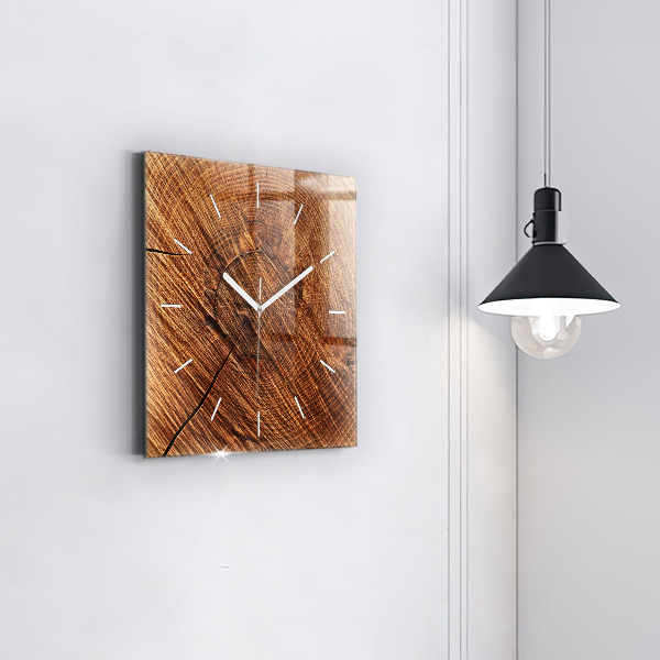 Horloge murale carrée Bois décoratif