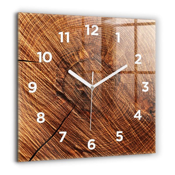 Horloge murale carrée Bois décoratif