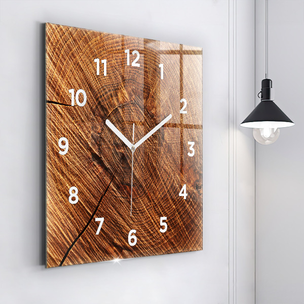 Horloge murale carrée Bois décoratif