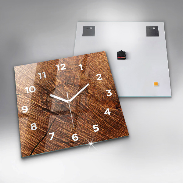 Horloge murale carrée Bois décoratif