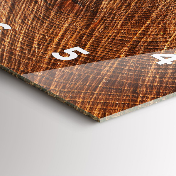 Horloge murale carrée Bois décoratif