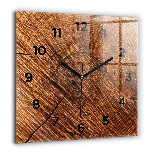 Horloge murale carrée Bois décoratif