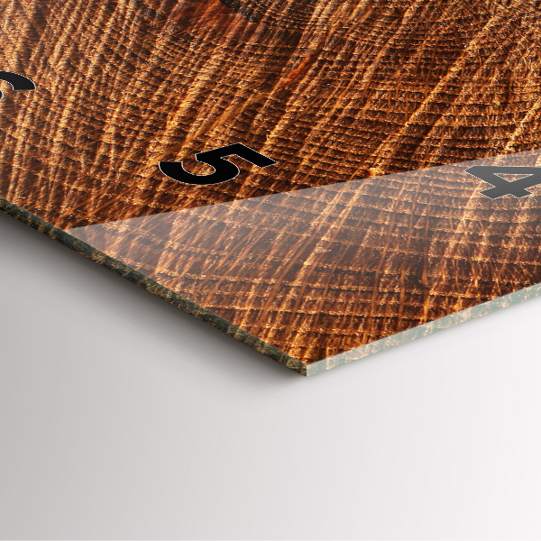 Horloge murale carrée Bois décoratif