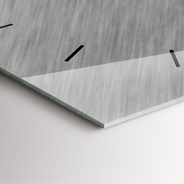 Horloge carrée en verre Mur métallique