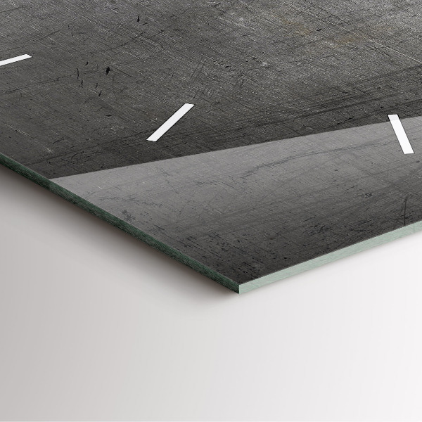 Horloge carrée en verre Mur métallique