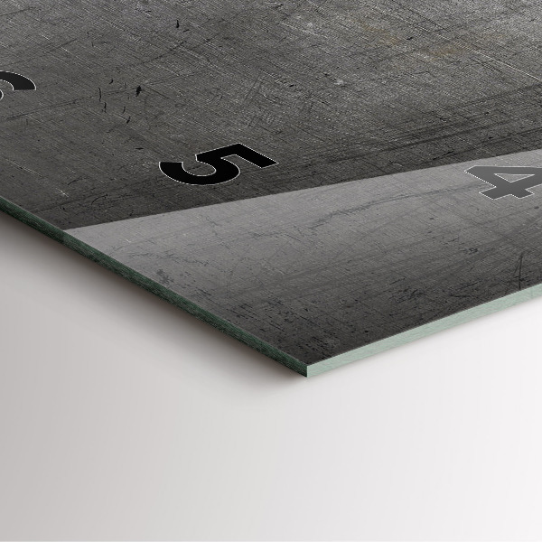 Horloge carrée en verre Mur métallique