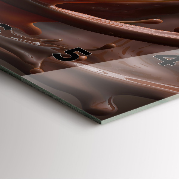 Horloge murale carrée Vagues de cacao