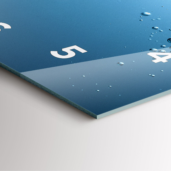 Horloge murale carrée Vue sous-marine