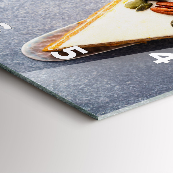 Horloge murale carrée Un morceau de gâteau