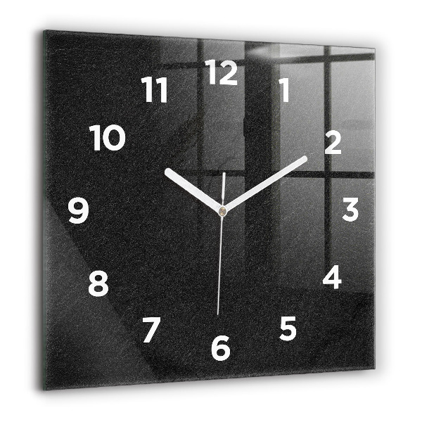 Horloge murale carrée Roche sombre