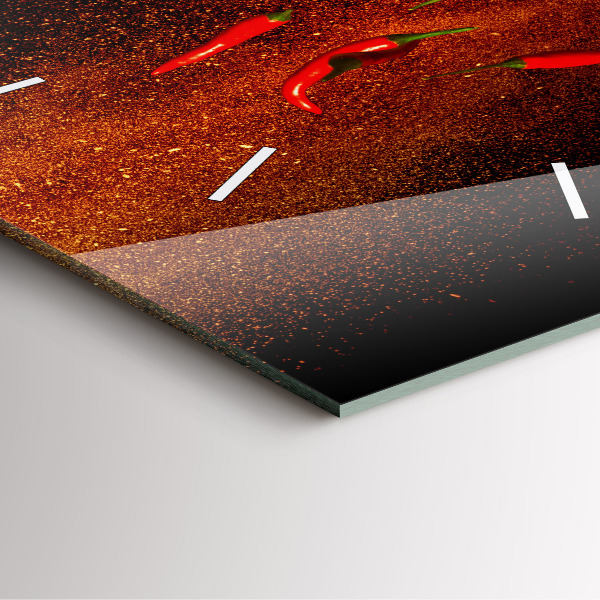 Horloge murale carrée Piments