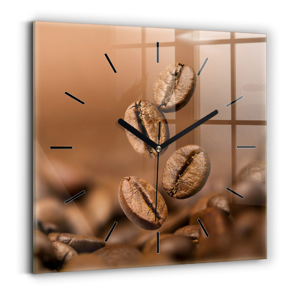 Horloge murale carrée Couleurs abstraites