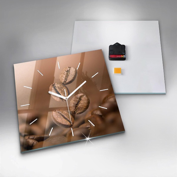 Horloge murale carrée Couleurs abstraites