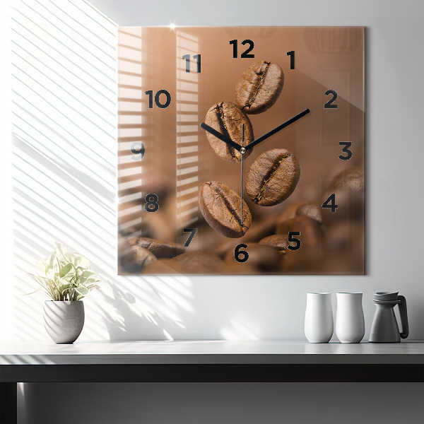 Horloge murale carrée Couleurs abstraites