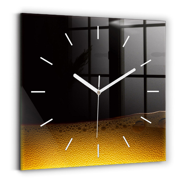 Horloge murale carrée 'du jus d''orange'