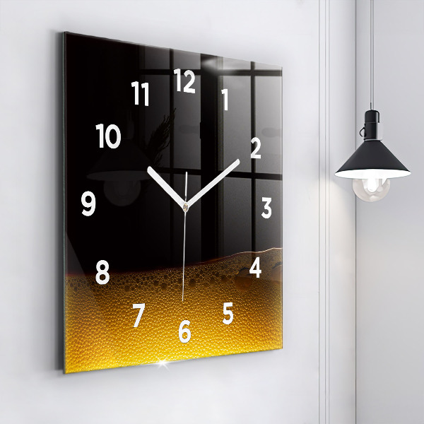 Horloge murale carrée 'du jus d''orange'