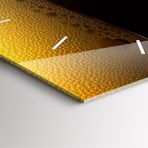 Horloge murale carrée 'du jus d''orange'