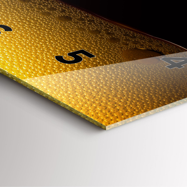 Horloge murale carrée 'du jus d''orange'