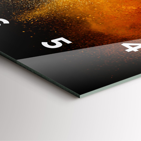 Horloge murale carrée Épices dispersées