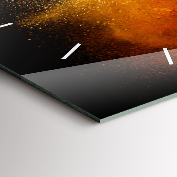 Horloge murale carrée Épices dispersées