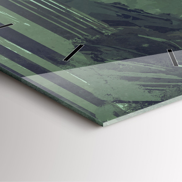 Horloge murale carrée Samouraï dans la forêt