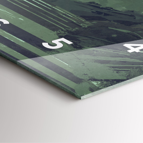 Horloge murale carrée Samouraï dans la forêt