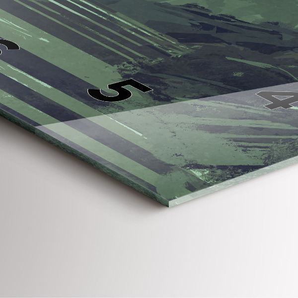 Horloge murale carrée Samouraï dans la forêt