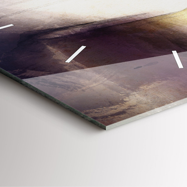 Horloge murale carrée 'Portrait abstrait d''une femme'