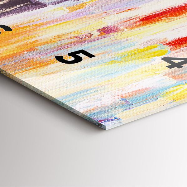 Pendule carrée en verre Couple sous la pluie