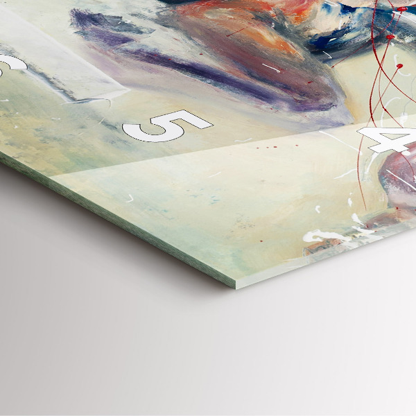 Horloge murale carrée Illustration de chevaux au galop