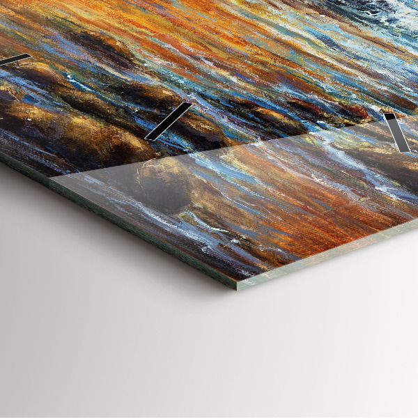 Horloge murale carrée Art artistique