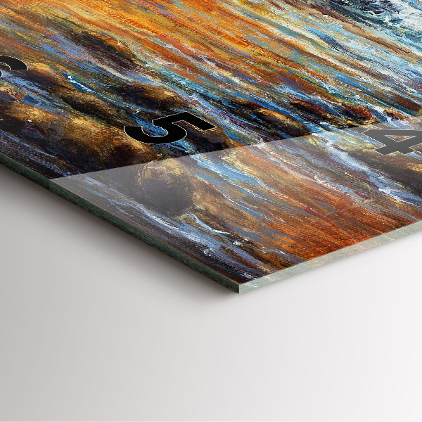 Horloge murale carrée Art artistique