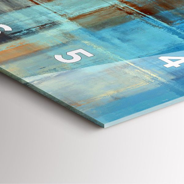 Pendule carrée en verre Fond coloré - abstrait