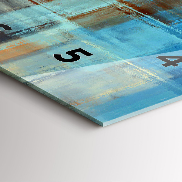 Pendule carrée en verre Fond coloré - abstrait