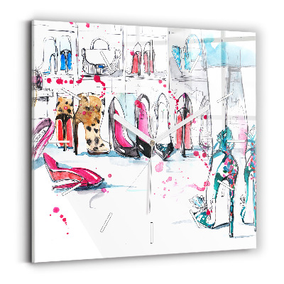 Horloge carrée en verre 'L''élément de la féminité'