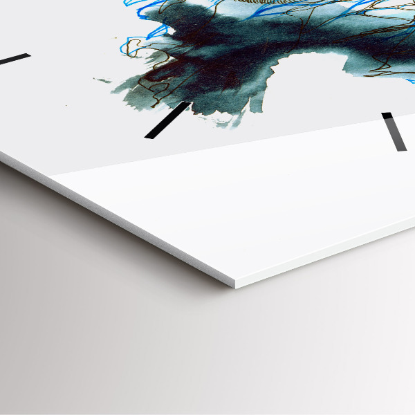 Horloge carrée en verre Liberté et nature des oiseaux